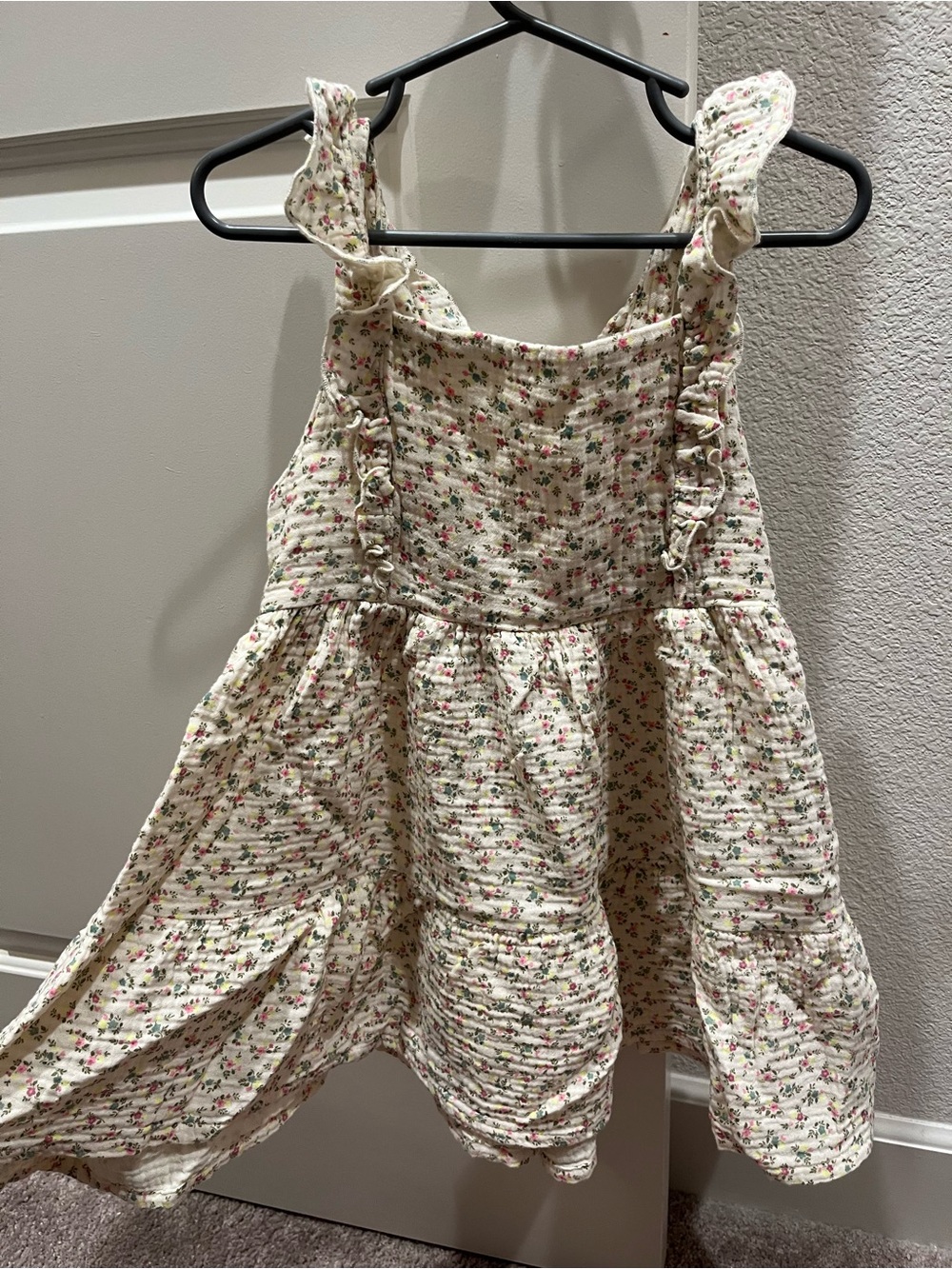 LILU Girls Floral Ruffle Dress
